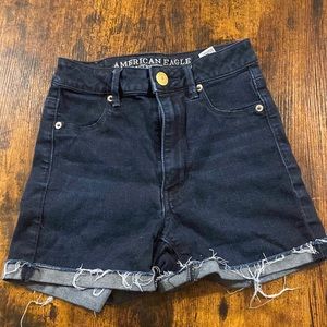 American eagle high waisted jean shorts